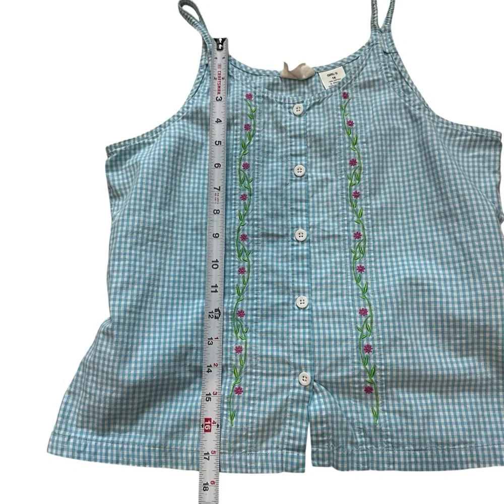 L.L Kids by L.L bean button‎ up little girls top size 18